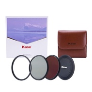Kase 72mm Skyeye Magnetic Entry Level Kit MCUV, CPL, ND64 Filter Bag, Front Lens Cap 72