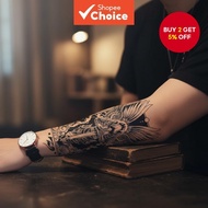 Arm Art Sticker, Waterproof Black Knight Wings Temporary Tattoo for Women and Men