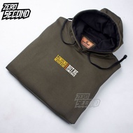 SWEATER HOODIE PREMIUM  ZERO.SECOND LONGING NEVER STAY Hijau Army- HOODIE DISTRO KOREAN STYLE - HOOD