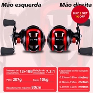 New 220Kg Metal Fishing Reel, Fishing Rod, Magnetic Reel 18+1BB Bait Fishing Reel