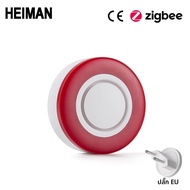 HEIMAN ZigBee 3.0แฟลชปลุกเสียงโทรโข่ง95DB ขนาดใหญ่เพื่อคุกคาม HA1.2โจร