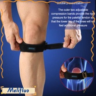MELIFLUO Knee Support Strap, Black 37.2cm Patella Support Strap, Brand  Protective Gear Damping Spor