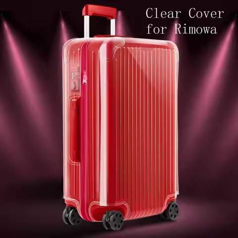 Clear Cover For Rimowa Essential with Zipper High Quality Suitcase Protector Customized Luggage Cove