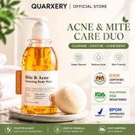 Quarxery Shower Gel Acne&Mite Cleansing Body Wash Mite Removal&Acne Removal Niacinamide Whitening Sh