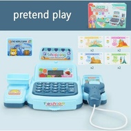 new Stock - Cashier Machine Toys Pretend Play Set Supermarket kids Play House Toys Casher Mainan Bud