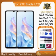 Original For ZTE Blade A72 4G 5G A72s A73 4G 5G A75 5G A76 4G 5G LCD Display Touch Screen Replacemen