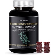 Fraction One Berberine Gummies – 120 Gummies – 1500 mg per Serving, Ceylon Cinnamon 1000mg and Vitam