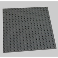 lego plate 16x16 dark grey