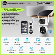 7-STAR* 4MP Data Free 4G Global Sim Card Dual Lens Solar PTZ Camera | AI Tracking | NightVision | 2-
