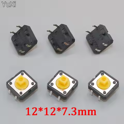 10Pcs YT2049Y B3F-4055 Tactile Switches Push Button Tact Switch 12*12*7.3 Mm Light Touch/Micro Switc