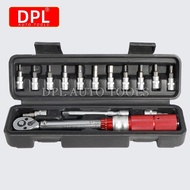 Bicycle Torque Wrench Set 15Pcs 1/4" 0-25Nm Dual Direction Bike Allen Key Tool Socket Spanner Pro Mo
