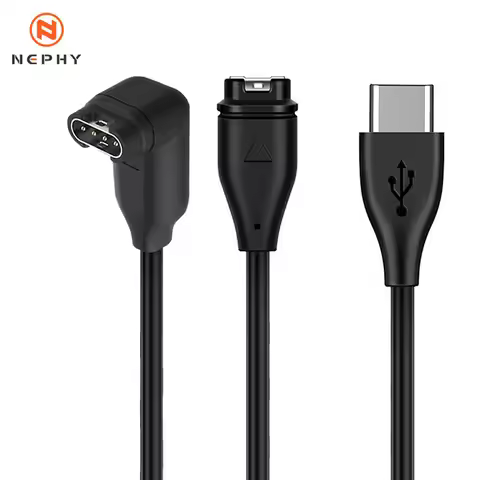 USB C A Charging Cable For Garmin Fenix 8 Charger/Fenix E/Fenix 7S Pro/6 Plus/Forerunner 745 935 255