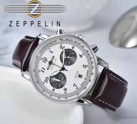 Fashion Zeppelin Hindenburg Series Quartz Machine Men's Retro Business Leisure Men's Watch Fashion W