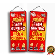 bunting ayam gunting & hot crispy