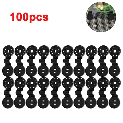 100Pcs Shade Cloth Plastic Clips Sun Shade Net Clips Greenhouse Fabric Fixing Clamps Grommet Fence N