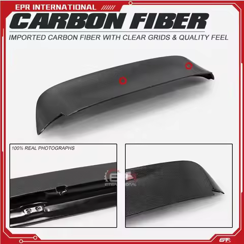 Carbon Fiber Rear Spolier Duckbill Body Kit For Civic EG 1992-1995 Truning Part Spoon Carbon Top Win