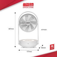 Acson 3-in-1 USB Table Fan ATF05D – Rechargeable / LED Night Light / Aromatherapy / Portable