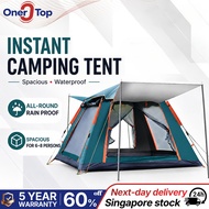 Outdoor Tent 6-8 Persons Camping Tent Family Tent Automatic Tent Double-Layer Waterproof Rainproof T