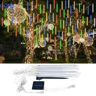 OONE Solar LED Christmas Lights, Multicolor 8 Tube Meteor Shower Rain Lights, Garden Decor IP65 Spar