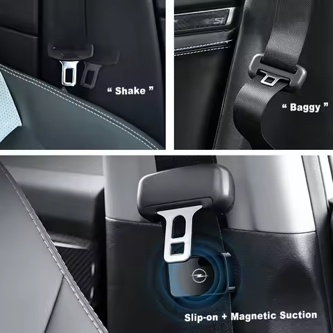 1/2pcs Magnetic Attract Car Seat Belt Holder Stabilizer Fastener Style For Opel Insignia Astra Antar