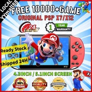 【24H Ship】Game Console  PSP X7 / X12  4.3 /5.5 inch Dual Joystick Color Video 15000 Games Arcade Mul