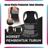 (BEST SELLER) BIBI UBRA Korset Wanita Pembentuk Tubuh Slimming Body Shaper Zipper / korset wanita pe