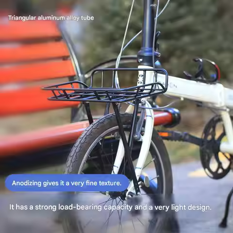 20inch Bike Front Rack for Dahon D7 D8 P8 Folding Bike Front Basket aluminum alloy Superlight