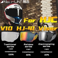 Motorcycle Helmet Visor，V10 Retro Helmet Face Shield UV-Protected For HJC V10 HJ-41 Visor,