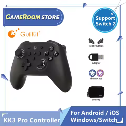 GuliKit KK3 Pro Controller with Hall Effect Triggers/Joystick KingKong 3 NS38 Gamepad for Nintendo S