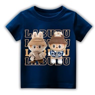 Children's PUMPKIN T-SHIRTS CHILDREN'S OBLONG TSHIRT PUMPKIN DUO MOTIF SYAL X LABUBU HAT WEAR HAT