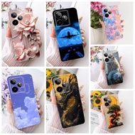 Clear Cover For Realme GT 7 5G Case RMX5061 Cute Cat Fashion Butterfly Funny 2D Painted Casing For R