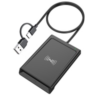NFC Card Reader Writer Smart Card Reader Writer USB PC-Linked PCSC Card Reader for Secure ID Banking