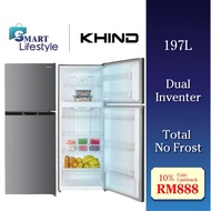 KHIND 197L 2-DOOR DUAL INVERTER REFRIGERATOR RF205