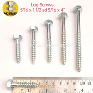 Fisher 5/ 16x1 1/2", 5/16x2", 5/16x2 1/2", 5/16x3", 5/16x4", 5/16x5" Lag Screw / Deck Screw