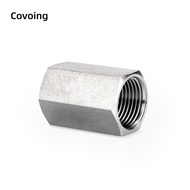 Covoing 304 Stainless Steel Double Female Threaded Union Hexagonal Adapter G M thread high quality