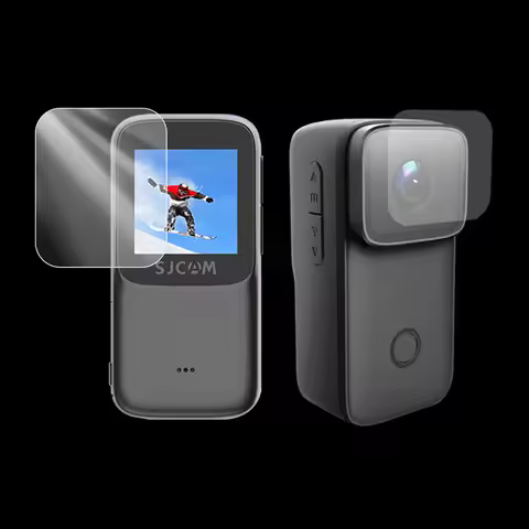 Hard Tempered Glass Screen Protector Cover For SJCAM C200 Pro / C200 4K Action Camera Lens LCD Displ