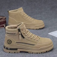 High-Top Martin Boots Breathable Overalls Shoes Construction Site Anti-Slip Wear-