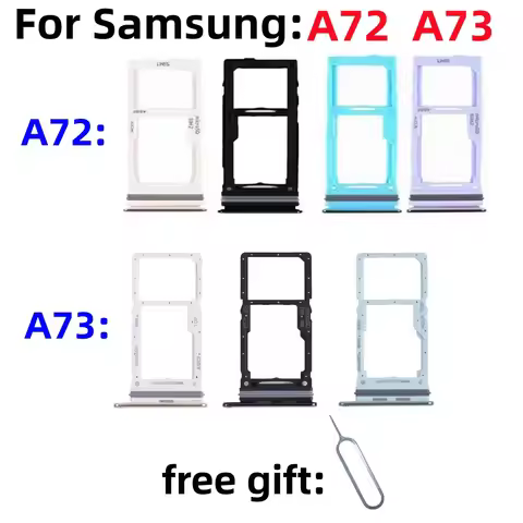 SIM Card SD Card Tray chip slot drawer card Holder For Samsung Galaxy A72 A73 SM-A725M/DS A725F A736