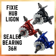 Fixie Hub Ligon for Fixie Bikes Sealed Bearing 32h/36h