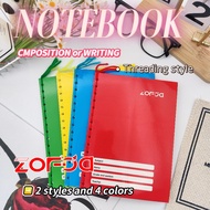ZOFDA Writing Yarn Notebook Grade 1-5 School Office Colors Writing Notebook 80 Leaves