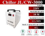 Chiller เครื่องทำน้ำเย็น Water Cooling เครื่องชิลเลอร์ CW3000 Chiller CW3000 JCW3000