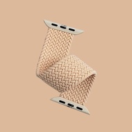 HAPS Chap. 香檳粉色尼龍編織彈力Apple Watch錶帶