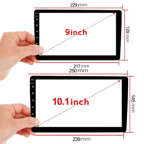 229*129*217mm For 9 10 Inch Radio Stereo DVD Touch Full LCD Screen For TEYES CC2 CC3 Car Tempered Gl
