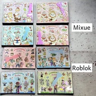 Diy Mixue Book Sticker/Roblox/Children's Sticker Book/Sticker Album/Sticker Collection Book/Children's Sticker Book