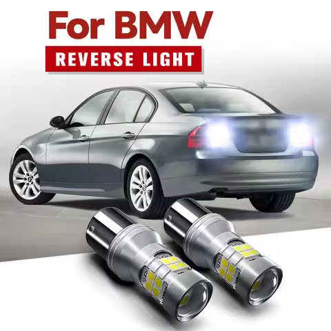 2pcs P21W LED Reverse Light Back Up Lamp 1156 7506 BA15S R5W R10W Rear Fog Bulb 12V For BMW E46 E39 