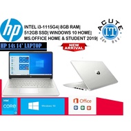 HP 14s 14' Intel Core i3 11th Gen Laptop (Silver)