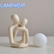 LANENQJP Nordic Style Couple Statue, Table Lamp Couple Aesthetic Ceramic Ornaments, Multifunction Be