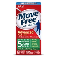 Move Free Advanced Plus MSM, 120 tablets - Joint Health Supplement with Glucosamine and Chondroitin 