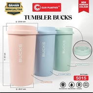 Tumbler Bucks Plastic cup with lid Kitchenware PP5 Heat-resistant/