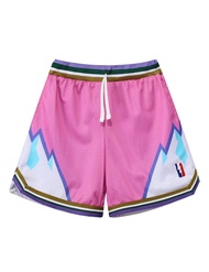 Mens Basketball Shorts Casual Retro Graphic Shorts Athletic Running Shorts Streetwear Designer Short